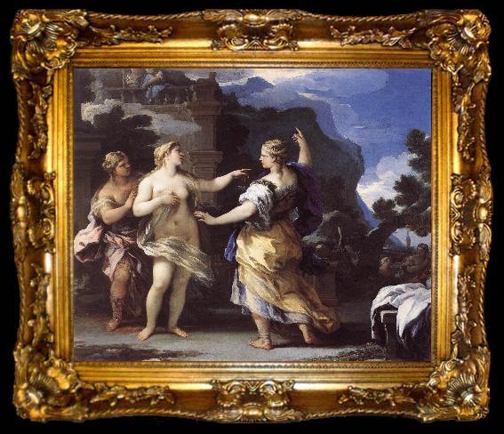 framed  GIORDANO, Luca Venus Punishing Psyche with a Task  dfh, ta009-2